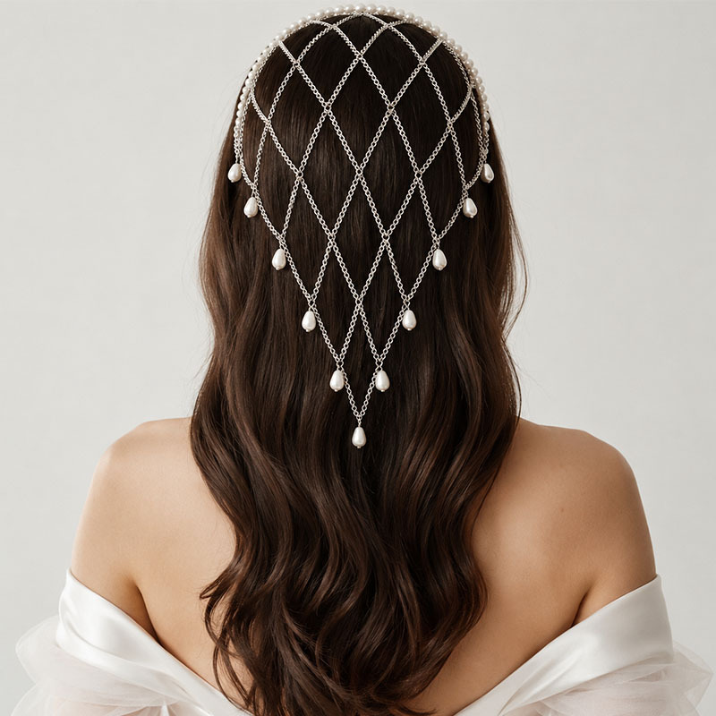Imitation Pearl Trim Mesh Head - Beaded Trim Fringe recension och pris