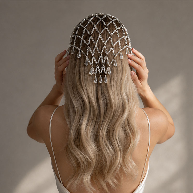 Imitation Pearl Trim Mesh Head - Beaded Trim Fringe recension och pris