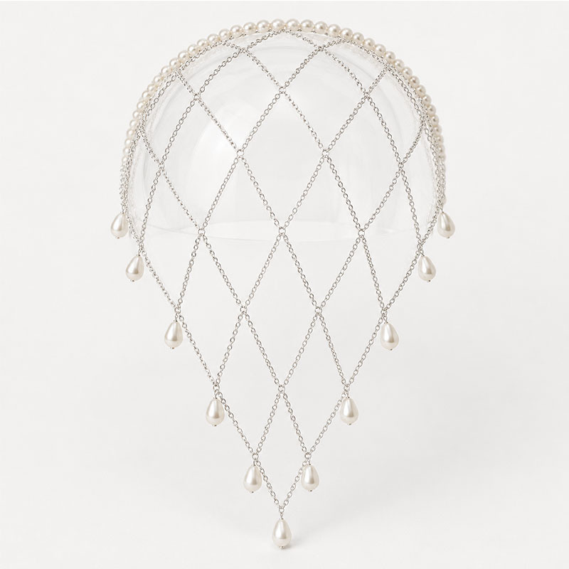 Imitation Pearl Trim Mesh Head - Beaded Trim Fringe recension och pris
