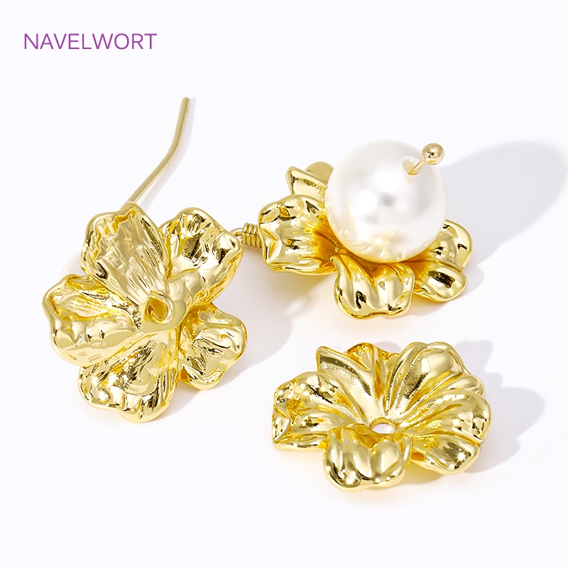 18K Gold Plated Large Flower B - Embellishment Crafts recension och pris