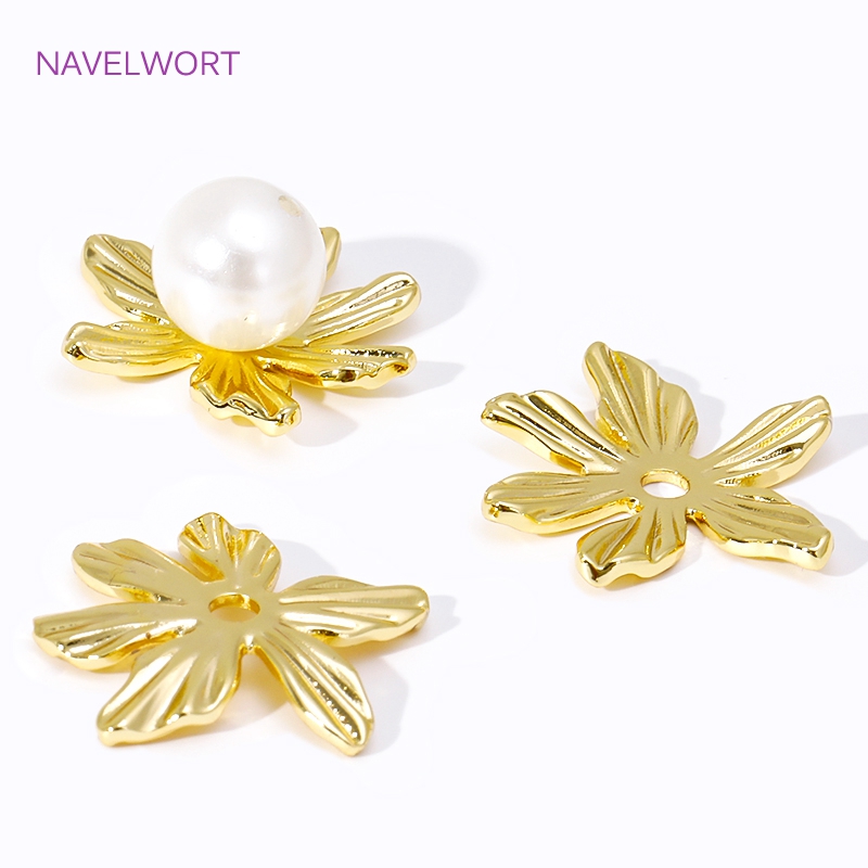 18K Gold Plated Large Flower B - Embellishment Crafts recension och pris