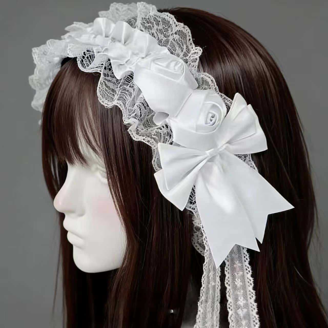 Gothic Lolita Lace Headbands f - Tassel Fringe Trim recension och pris