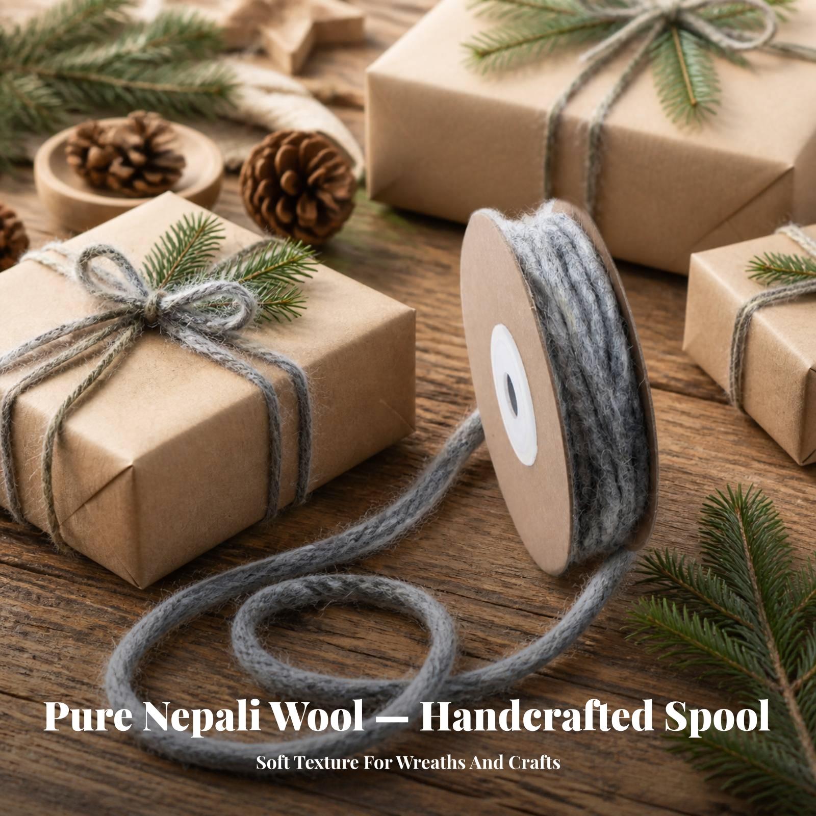 Pure Wool Felt Ribbon Round Co - Cord Trim Twisted recension och pris