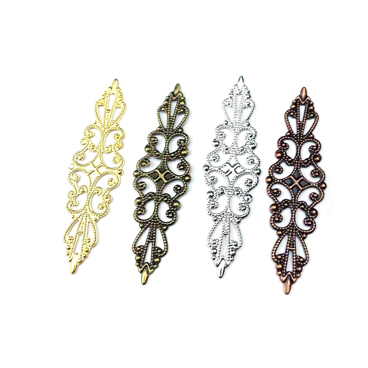 200PCS Hollow Rhombus Charm Fi - Embellishment Crafts recension och pris