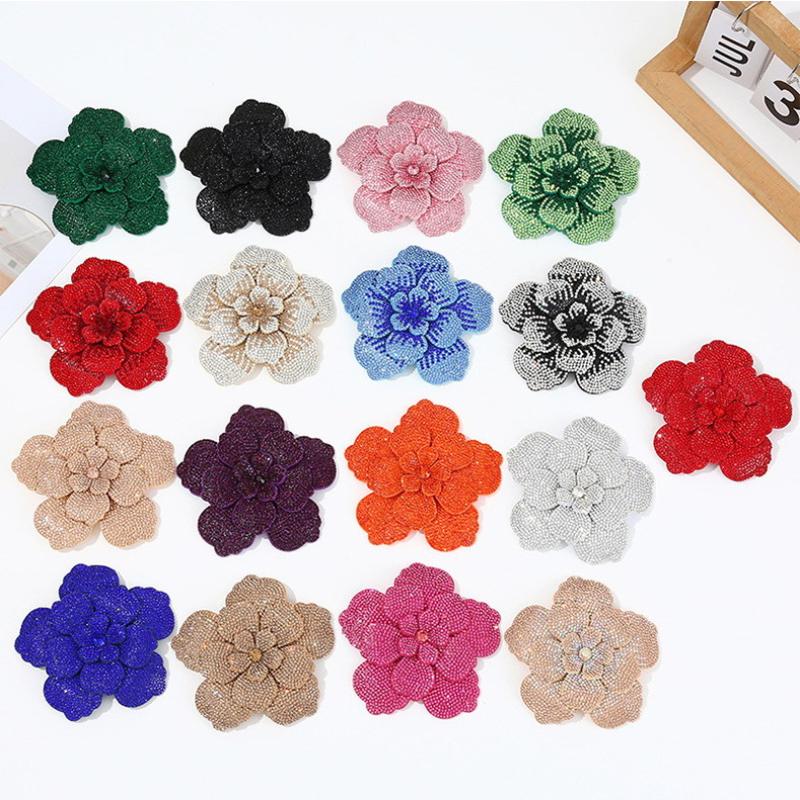 1pc Three-dimensional Camellia - Sew On Rhinestone recension och pris