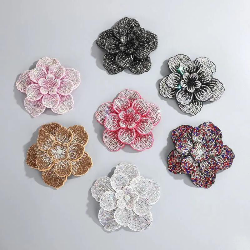 1pc Three-dimensional Camellia - Sew On Rhinestone recension och pris