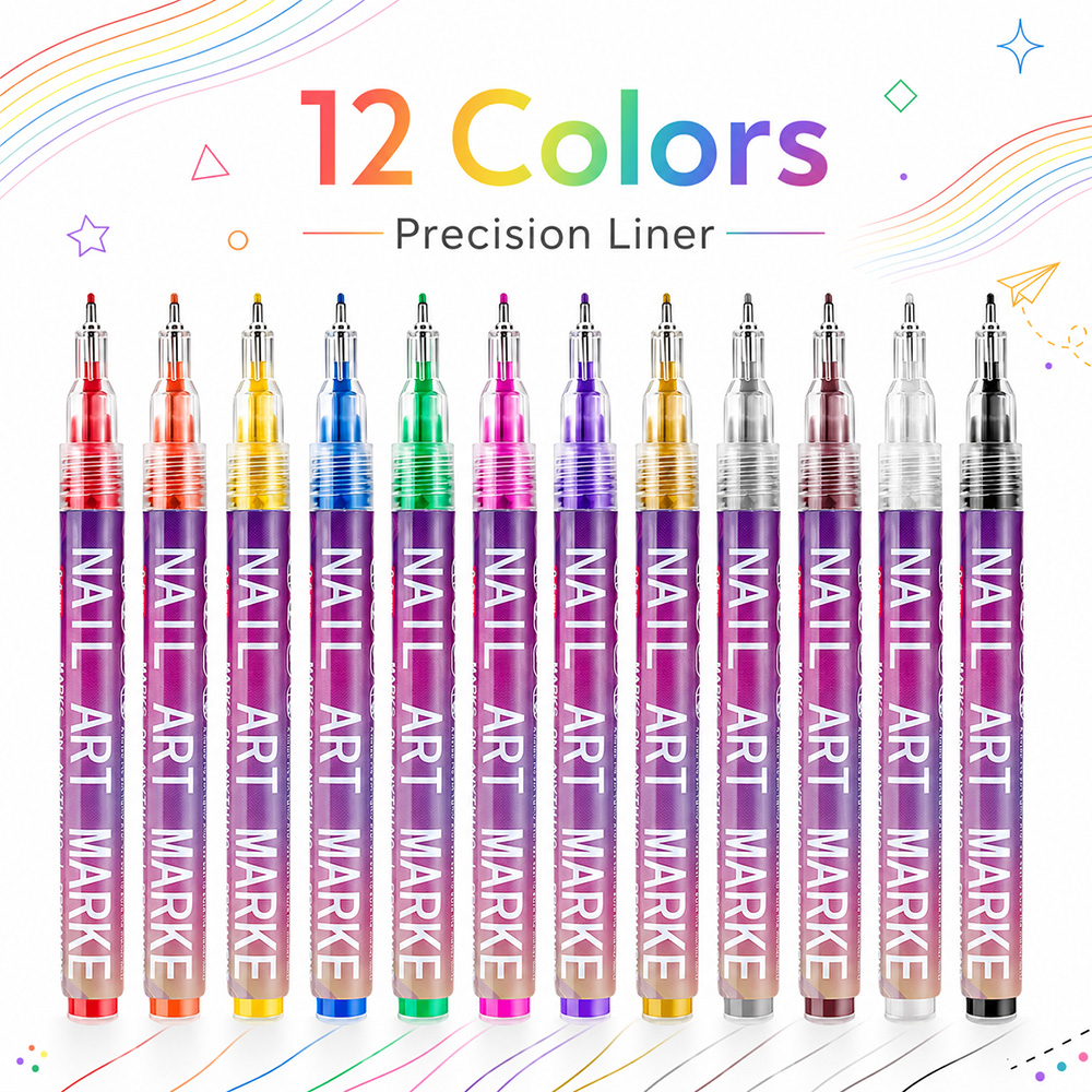 12 Pcs 0.5mm Fine Line Marker  - Copic Marker Sketch recension och pris