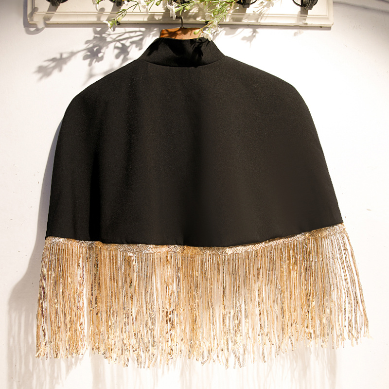 Women's Spring Summer Black Co - Tassel Fringe Trim recension och pris