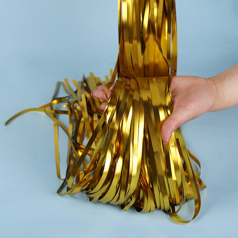 1Bag 2-meter Backdrop Foil Fri - Tassel Fringe Trim recension och pris